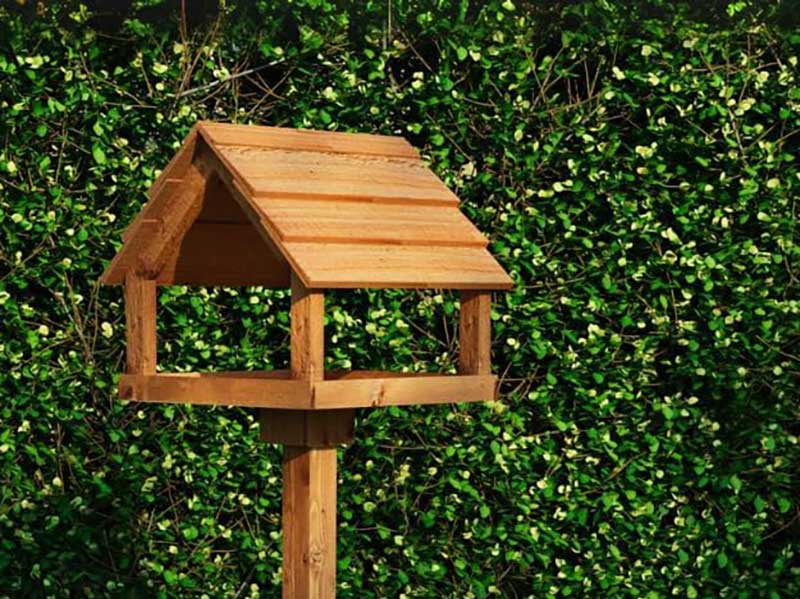 Wooden Bird Table