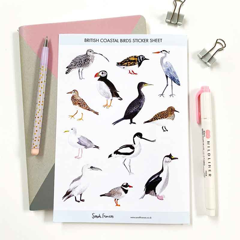 Coastal Bird Stickers