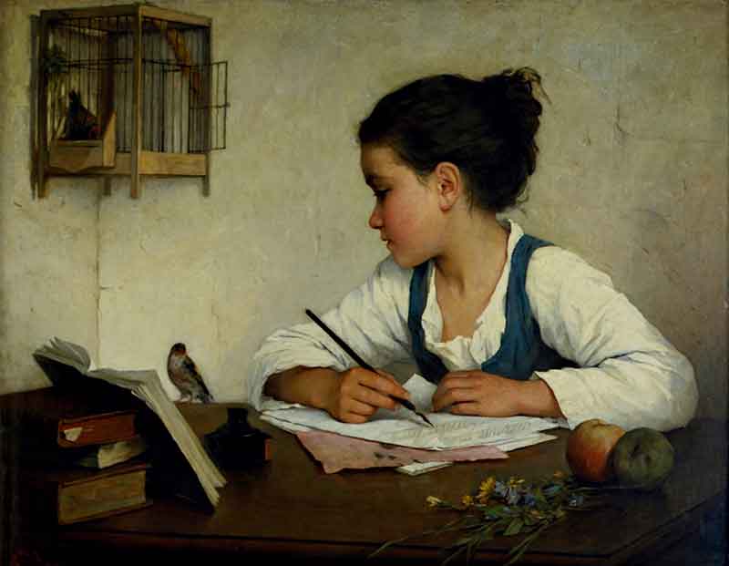 Girl Writing