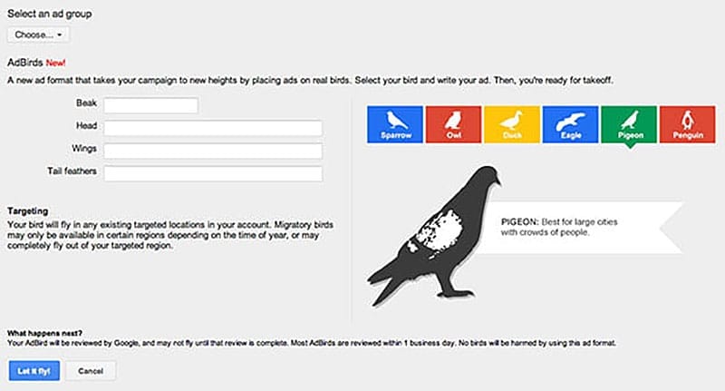 Google AdBirds